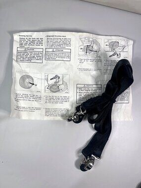 Toyota Tire Tie-Down Belt OEM Flat Tire Straps w/ Manual NEW
